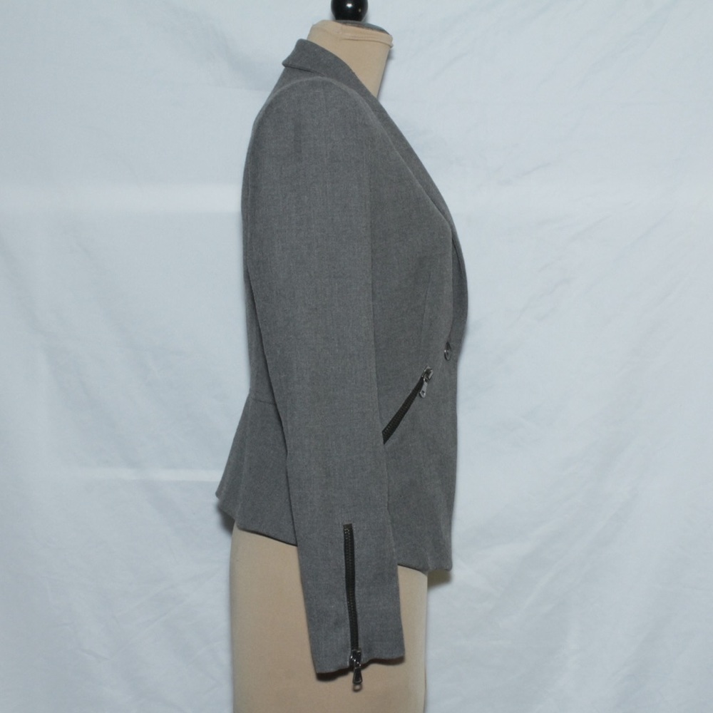 Zara - Grey Button Blazer/Jacket - image 2